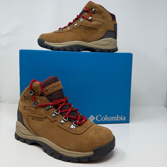 Columbia Shoes - Columbia Newton Ridge Plus Waterproof Amped Women's 6.5 Brown Red NEW
